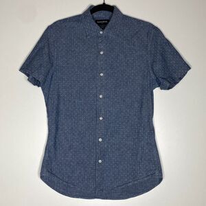 Bonobos Stretch Tailored Fit Polka Dot Button Down Shirt Men's Size Medium